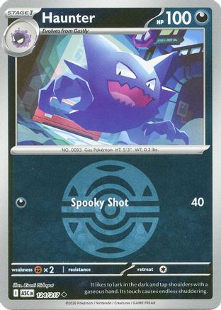 Haunter (Dusk Ball) (124/217) - Reverse Holofoil ME Ascended Heroes - Uncommon