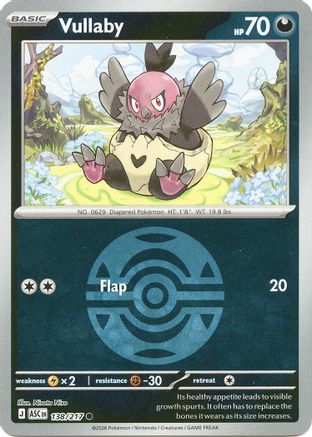 Vullaby (Dusk Ball) (138/217) - Reverse Holofoil ME Ascended Heroes - Common