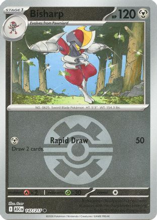 Bisharp (Quick Ball) (147) - Reverse Holofoil ME Ascended Heroes - Common