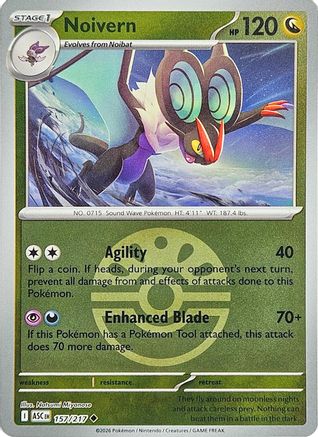 Noivern (Friend Ball) (157) - Reverse Holofoil ME Ascended Heroes - Uncommon