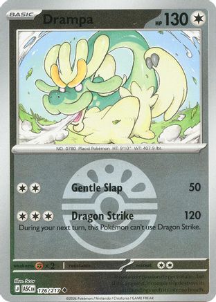Drampa (Friend Ball) (176) - Reverse Holofoil ME Ascended Heroes - Uncommon