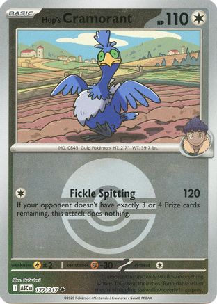 Hop's Cramorant (Poke Ball) (177/217) - Reverse Holofoil ME Ascended Heroes - Uncommon