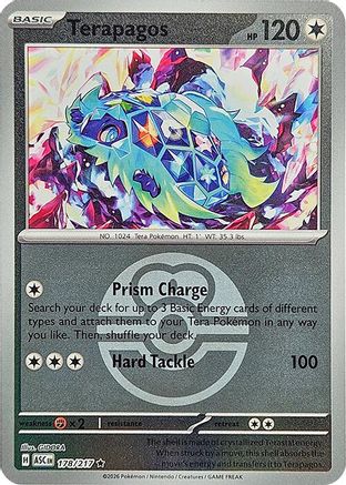Terapagos (Love Ball) (178/217) - Reverse Holofoil ME Ascended Heroes - Rare