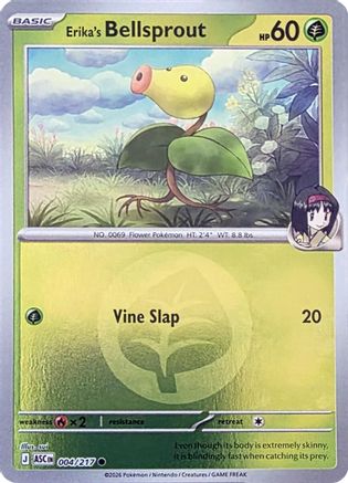 Erika's Bellsprout (Energy Symbol Pattern) (004) - Reverse Holofoil ME Ascended Heroes - Common