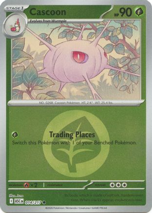 Cascoon (Energy Symbol Pattern) (014) - Reverse Holofoil ME Ascended Heroes - Common