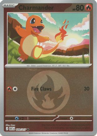 Charmander (Energy Symbol Pattern) (020) - Reverse Holofoil ME Ascended Heroes - Common