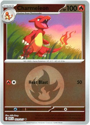 Charmeleon (Energy Symbol Pattern) (021) - Reverse Holofoil ME Ascended Heroes - Uncommon