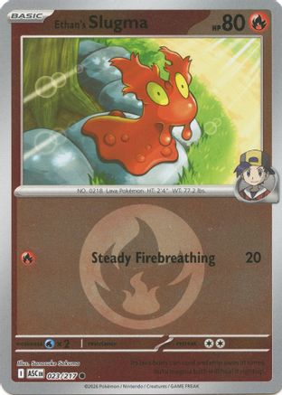 Ethan's Slugma (Energy Symbol Pattern) (023) - Reverse Holofoil ME Ascended Heroes - Common