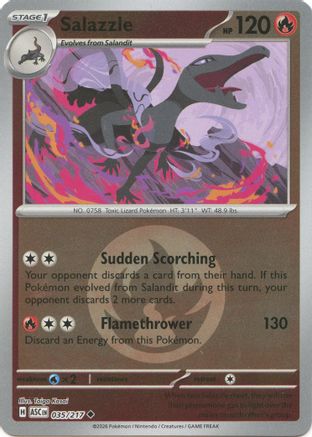 Salazzle (Energy Symbol Pattern) (035/217) - Reverse Holofoil ME Ascended Heroes - Uncommon