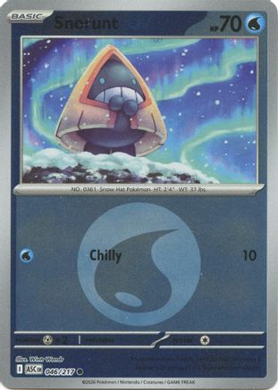 Snorunt (Energy Symbol Pattern) (046/217) - Reverse Holofoil ME Ascended Heroes - Common