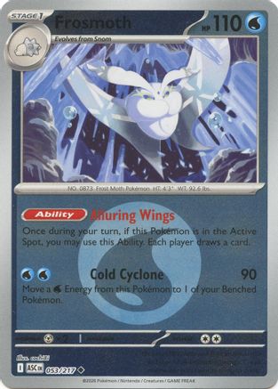 Frosmoth (Energy Symbol Pattern) (053) - Reverse Holofoil ME Ascended Heroes - Uncommon