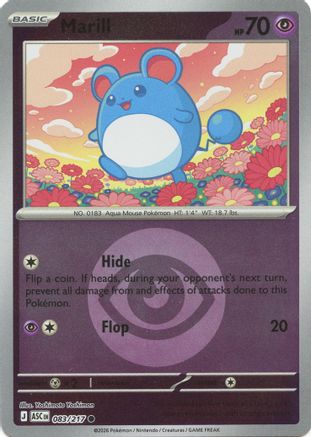 Marill (Energy Symbol Pattern) (083/217) - Reverse Holofoil ME Ascended Heroes - Common