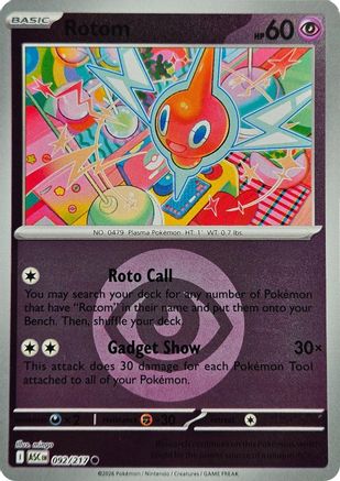Rotom (Energy Symbol Pattern) (092) - Reverse Holofoil ME Ascended Heroes - Common
