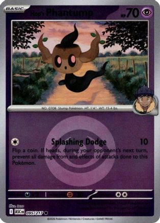 Hop's Phantump (Energy Symbol Pattern) (095/217) - Reverse Holofoil ME Ascended Heroes - Common