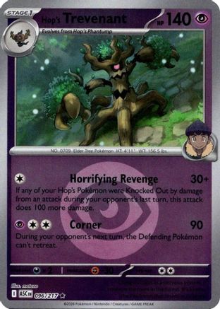Hop's Trevenant (Energy Symbol Pattern) (096/217) - Reverse Holofoil ME Ascended Heroes - Rare