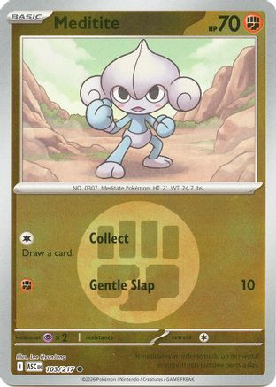 Meditite (Energy Symbol Pattern) (103/217) - Reverse Holofoil ME Ascended Heroes - Common