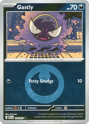 Gastly (Energy Symbol Pattern) (123) - Reverse Holofoil ME Ascended Heroes - Common