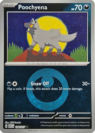 Poochyena (Energy Symbol Pattern) (128/217) - Reverse Holofoil ME Ascended Heroes - Common