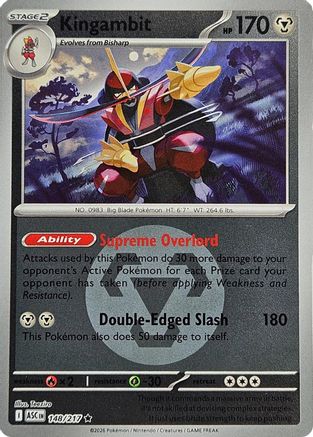 Kingambit (Energy Symbol Pattern) (148/217) - Reverse Holofoil ME Ascended Heroes - Rare