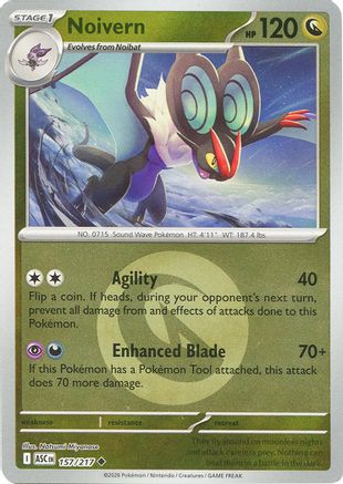 Noivern (Energy Symbol Pattern) (157/217) - Reverse Holofoil ME Ascended Heroes - Uncommon