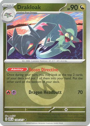 Drakloak (Energy Symbol Pattern) (159/217) - Reverse Holofoil ME Ascended Heroes - Common