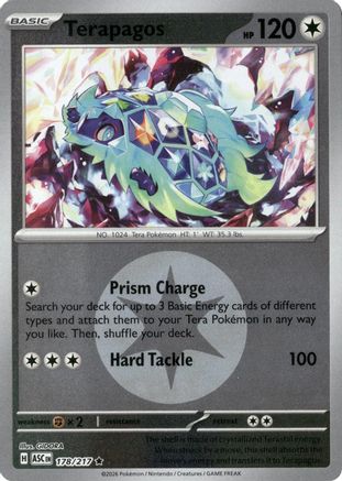 Terapagos (Energy Symbol Pattern) (178/217) - Reverse Holofoil ME Ascended Heroes - Rare