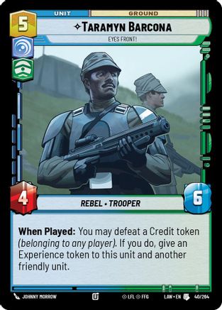 Taramyn Barcona - Eyes Front! (40/264) - A Lawless Time
