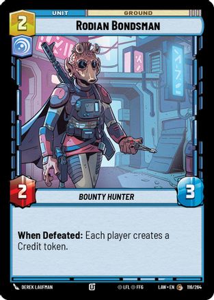 Rodian Bondsman (116/264) - A Lawless Time