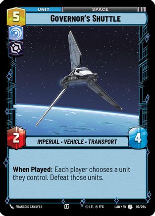 Governor's Shuttle (99/264) - A Lawless Time