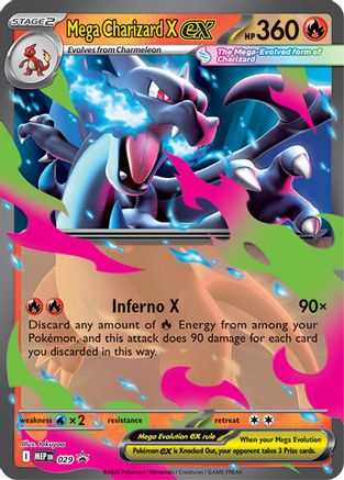 Mega Charizard X ex (029) - Holofoil ME Mega Evolution Promo - Promo