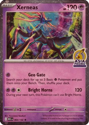 Xerneas (Asia Promo) (064/null) - Holofoil Miscellaneous Cards & Products - Rare