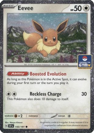 Eevee (Southeast Asia Exclusive) (143) - Holofoil League & Championship Cards - Common