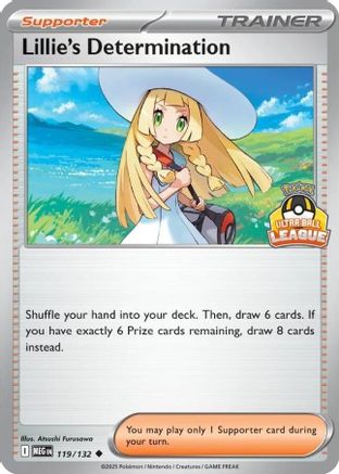 Lillie's Determination (Ultra Ball League) (119) - Holofoil League & Championship Cards - Uncommon