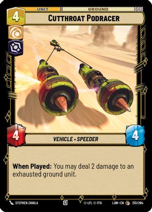 Cutthroat Podracer (213/264) - A Lawless Time