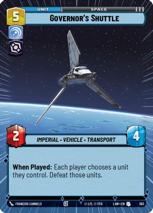 Governor's Shuttle (Hyperspace) (363) - A Lawless Time