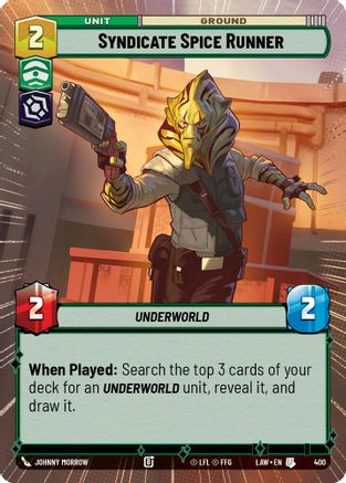 Syndicate Spice Runner (Hyperspace) (400) - A Lawless Time