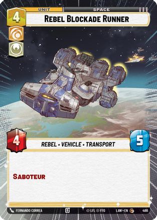 Rebel Blockade Runner (Hyperspace) (486) - A Lawless Time