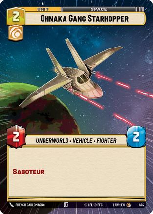 Ohnaka Gang Starhopper (Hyperspace) (494) - A Lawless Time