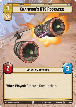 Champion's KT-9 Podracer (Hyperspace) (496) - A Lawless Time