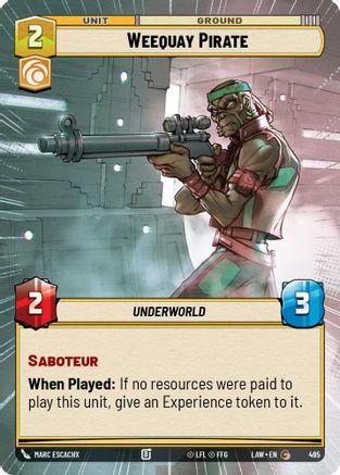 Weequay Pirate (Hyperspace) (495) - A Lawless Time
