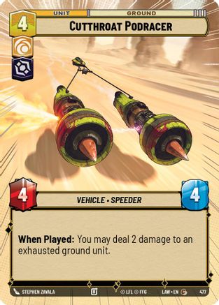 Cutthroat Podracer (Hyperspace) (477) - A Lawless Time