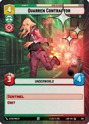 Quarren Contractor (Hyperspace Foil) (562) - A Lawless Time Foil