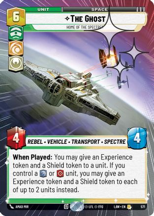 The Ghost - Home of the Spectres (Hyperspace Foil) (571) - A Lawless Time Foil