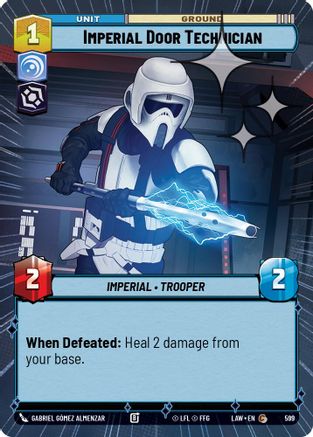Imperial Door Technician (Hyperspace Foil) (599) - A Lawless Time Foil
