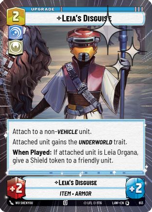 Leia's Disguise (Hyperspace Foil) (613) - A Lawless Time Foil