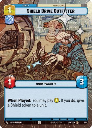 Shield Drive Outfitter (Hyperspace Foil) (615) - A Lawless Time Foil