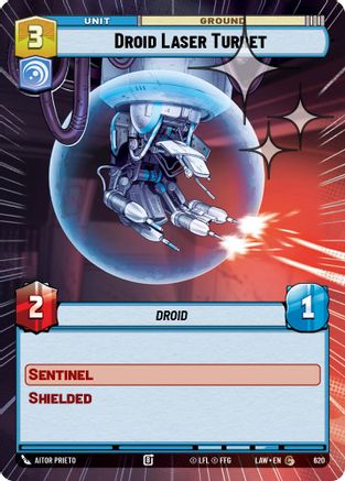 Droid Laser Turret (Hyperspace Foil) (620) - A Lawless Time Foil