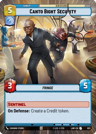 Canto Bight Security (Hyperspace Foil) (623) - A Lawless Time Foil