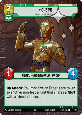 C-3PO - Translation Protocol (Hyperspace Foil) (654) - A Lawless Time Foil