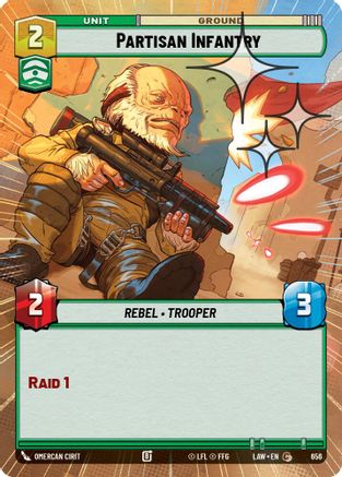 Partisan Infantry (Hyperspace Foil) (656) - A Lawless Time Foil